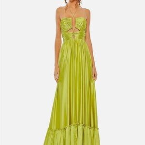 COPY - Elegant Lime Green Strapless Dress